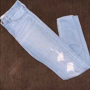 Abercrombie Girls Ripped Pull On Jean Legging